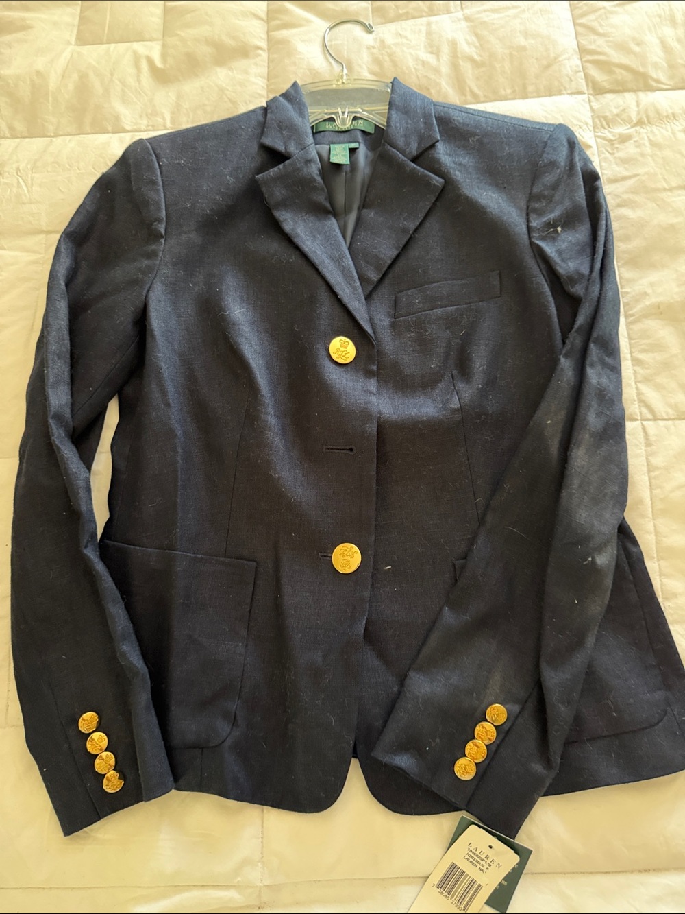 Lauren Ralph Lauren Navy Blazer with Gold Buttons